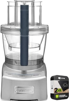 Picture of Cuisinart FP-12DCN Elite Collection 2.0 12-Cup Food Processor Die Cast (Renewed) Bundle with 2 YR CPS Enhanced Protection Pack