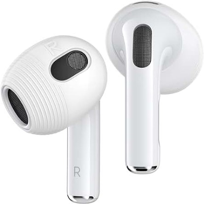 Picture of 3 Pairs AirPods 3 Ear Covers [Fit in Case] Anti Slip Silicone Sport Ear Tips,Anti Scratches Accessories Compatible with Apple AirPods 3rd Generation (Translucent)