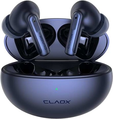 Picture of Buds Wireless Earbuds, 5.3 Bluetooth Headphones, Active Noise Cancelling Earphones with Wireless Charging Case, Bluetooth Headset Built in Mic, Blue Earbuds for iPhone &amp; Android