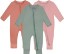Picture of GUISBY Baby Pajamas with Mitten Cuffs - 3Pcs Girls Boys 2 Way Zipper Long Sleeve Rayon Sleepers