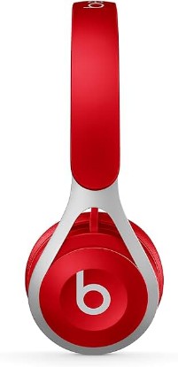 Picture of Beats Ep Wired On-Ear Headphones - Battery Free for Unlimited Listening, Built in Mic and Controls - Red