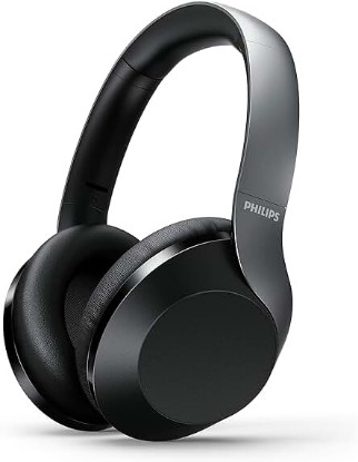 Picture of PHILIPS PH805 Active Noise Canceling (ANC) Over Ear Wireless Bluetooth Performance Headphones w/Hi-Res Audio, Comfort Fit and 30 Hours of Playtime (TAPH805BK)