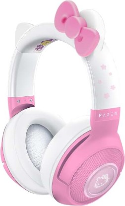 Picture of Razer Kraken BT Headset: Bluetooth 5.0-40ms Low Latency Connection - Custom-Tuned 40mm Drivers - Beamforming Microphone - Powered by Razer Chroma - Hello Kitty &amp; Friends Edition