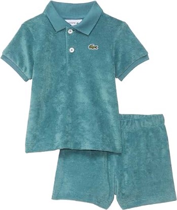 Picture of Lacoste Unisex Baby Sleeve Polo Shirt W/Shorts &amp; Bag