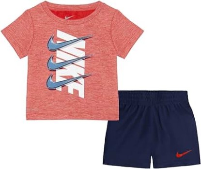 Picture of Nike Baby Boys Icon T-Shirt and Shorts 2 Piece Set (R(66K445-U90)/N, 24 Months)