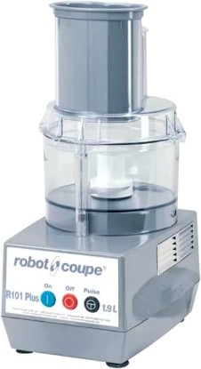 Picture of Robot Coupe R101P Plus Combination Food Processor, 1.9-Liter Bowl, Polycarbonate, Clear, 120v