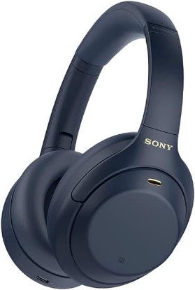 Picture of Sony WH-1000XM4 Noise Cancelling Wireless Headphones - 30hr Battery Life - Over Ear Style - Optimised for Alexa and Google Assistant - Built-in mic for Calls - Blue