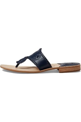 Picture of Jack Rogers Palm Beach Sandal for Women - Slip on Style, Leather Lining and Insole and Stacked Wooden Heel