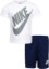 Picture of Nike Kids Boy's Dri-FIT Logo Graphic T-Shirt &amp; Shorts Two-Piece Set (Little Kids) Dress Blues 7 Little Kids