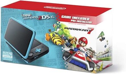 Picture of New Nintendo 2DS XL - Black + Turquoise With Mario Kart 7 Pre-installed - Nintendo 2DS