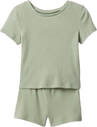 Picture of GAP baby-girls Tee and Short Rib Set