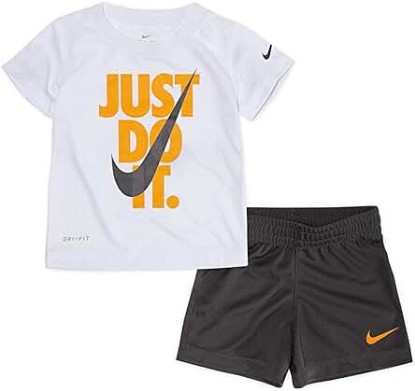 Picture of Nike baby-boys Short Sleeve Just Do It T-shirt &amp; Shorts Two-piece Set (Toddler)