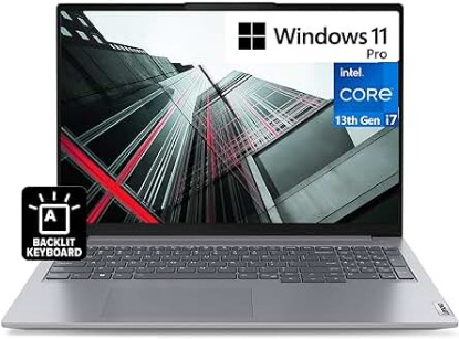 Picture of Lenovo ThinkBook 16 Gen 6 Business Laptop 16” FHD Intel 10 Core i7-1355U, 32GB DDR5, 1TB NVMe, WiFi 6, BT, Backlit KB, Fingerprint, HD Webcam, Win 11 Pro