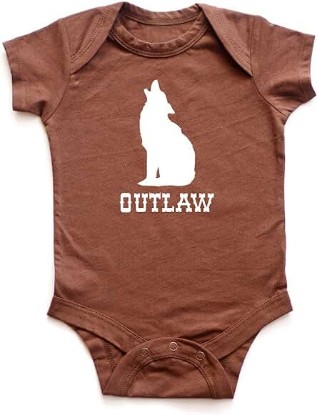 Picture of Outlaw Howling Coyote Baby Bodysuit