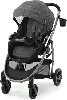 Picture of Graco Redmond Modes Pramette Stroller, 3-in-1 Convertible: Car Seat Carrier, Infant Pramette to Toddler Stroller with Reversible Seat and One-hand Fold