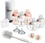 Picture of Tommee Tippee Natural Start Ready for Baby Bottle Set, 5oz and 9oz Anti-Colic Bottles, Slow and Medium Flow Nipples, 0-6 Month Pacifiers, Self-Sterilizing, Pink