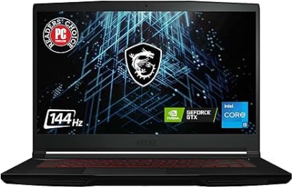 Picture of MSI GV15 15.6&quot; 144Hz Gaming Laptop: Intel Core i5-11400H GTX 1650 8GB 256GB NVMe SSD, Wi-Fi 6, USB Type-C, Nahimic 3 Audio Immersion, Win 11: Black 11SC-633