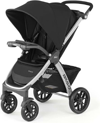 Picture of Chicco Bravo Quick-Fold Stroller - Black | Black