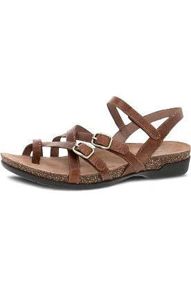 Picture of Dansko Roslyn Sandal for Women - Memory Foam and Cork Footbed for Comfort and Arch Support - Lightweight Rubber Outsole for Long-Lasting Wear -Versatile Casual to Dressy Footwear