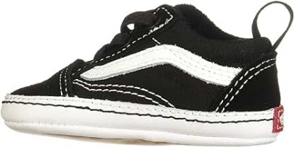 Picture of Vans Old Skool Infant Crib Shoes Black/True White