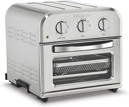 Picture of Cuisinart TOA-26 Compact Airfryer Toaster Oven, 1800-Watt Motor with 6-in-1 Functions and Wide Temperature Range, Large Capacity Air Fryer with 60-Minute Timer/Auto-Off, Stainless Steel