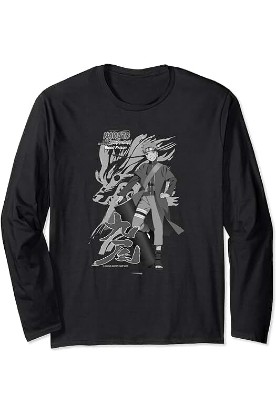 Picture of Naruto Shippuden Blood Prison Grey Long Sleeve T-Shirt