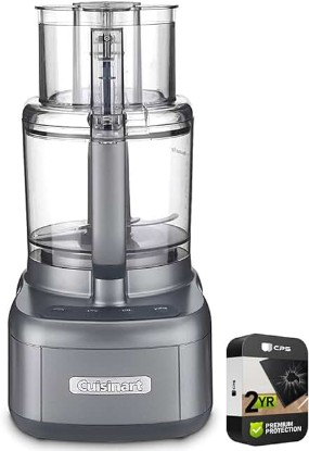 Picture of Cuisinart FP-11GMF Food Processor Gunmetal (Renewed) Bundle with 2 YR CPS Enhanced Protection Pack