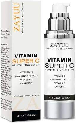 Picture of Super C Serum for Women Over 70: Advanced Anti-Aging Formula - Vitamin C, Niacinamide, Hyaluronic Acid - Face Lift Serum for Wrinkles, Dark Spots - 1.7 fl. oz.