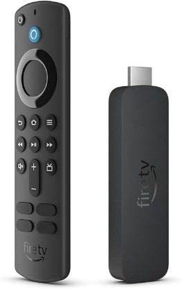 Picture of Amazon Fire TV Stick 4K streaming device, more than 1.5 million movies and TV episodes, supports Wi-Fi 6, watch free & live TV