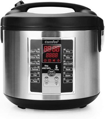 Picture of COMFEE' Rice Cooker 10 cup uncooked, Food Steamer, Stewpot, Saute All in One (12 Digital Cooking Programs) Multi Cooker Large Capacity 5.2Qt, 24 Hours Preset