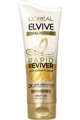 Picture of L'Oreal Paris L'Oreal Paris Elvive Total Repair 5 Rapid Reviver Deep Conditioner, Repairs Damaged Hair, No Leave-In Time, Heat Protectant, with Damage Repairing Serum and Protein, 6 oz.