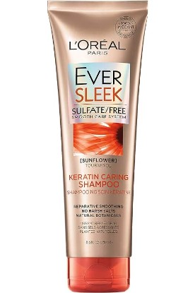 Picture of L'Oreal Paris L'Oreal Paris EverSleek Sulfate Free Keratin Caring Shampoo, with Sunflower Oil, 8.5 Fl; Oz