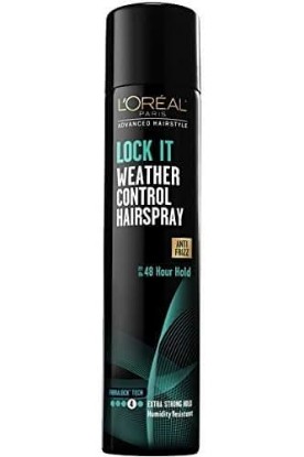 Picture of L'Oreal Paris L'Oreal Paris Advanced Hairstyle - Lock It - Weather Control Hairspray - Anti-Frizz - Up To 48 Hour Hold - Extra Strong Hold (4) - Net Wt. 8.25 OZ (234 g) Each - Pack of 3 by L'Oreal Paris