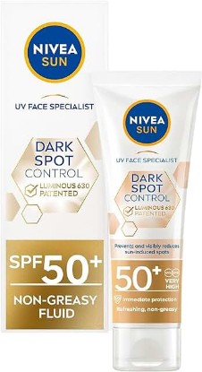 Picture of NIVEA Sun UV Facial Specialist Dark Spot Control Cream SPF 50+ Luminous630, 40ml, Pack of 1