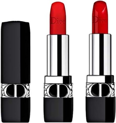 Picture of Dior Rouge 2pc Mini Lipstick Gift set 999 Satin and Velvet Finish