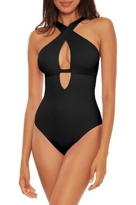 Picture of Becca by Rebecca Virtue by Rebecca Virtue Fine Line Tessa Crossover High Neck One-Piece