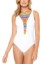 Picture of Bleu Rod Beattie Bleu by Rod Beattie Womens Lace-Up Strappy One-Piece Swimsuit White 8