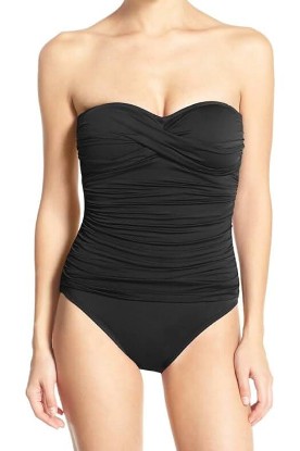 Picture of La Blanca Women's Standard Island Goddess Bandeau One Piece Swimsuit