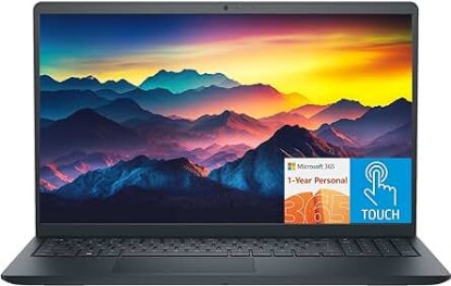 Picture of Dell ‎Inspiron 15 Touch Screen Business Laptop Computer, 15.6 Inches FHD Laptop, Intel Core i5-1155G7, Windows 11 Home Laptop 32GB RAM 1TB SSD, 1-Year Microsoft Office 365, Black