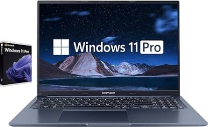 Picture of asus 16/ 24GB RAM 1TB SSD VivoBook 16X Laptop, Windows 11 Pro, AMD Ryzen 7 5800HS 8-Core Processor, WUXGA IPS Anti-Glare Display, Camera Privacy Shutter, HDMI, USB-C, Blue