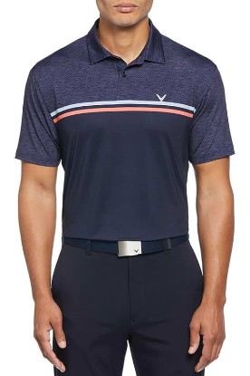 Picture of Callaway Men's Performance Short Sleeve Golf Polo (X-Large, Peacoat)