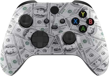 Picture of Custom Controllerzz Wireless Controller for Microsoft Xbox Series X/S &amp; Xbox One - Custom Soft Touch Feel - Custom Xbox Series X/S Controller (X/S Money)