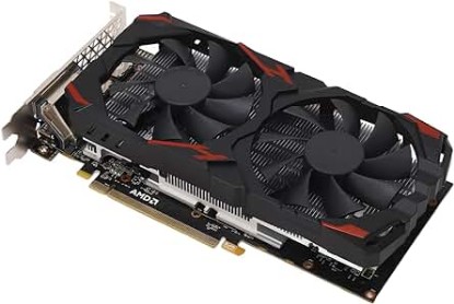 Picture of VBESTLIFE RX 580 Graphics Card, 256 Bit 8GB GDDR5 Computer Gaming Graphics Cards with , , DVI, 16 PCI Express 3.0, Support 4K@60Hz HD, Dual Fans, for PC Gaming (580 8G D5)