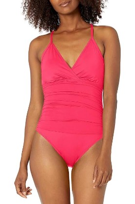 Picture of La Blanca Women's Standard Island Goddess Underwire Double Strappy Back One Piece Swimsuit