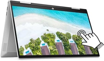 Picture of HP Pavilion x360 Convertible 2-in-1 Laptop Newest, 14" FHD Touchscreen, Intel Core i5-1235U(Beat i5-1135G7), 16GB RAM, 512GB NVMe SSD, FP Reader, HDMI, WiFi 6, Camera, Win 11, w/CUE Accessories