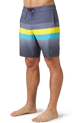 Picture of Free Country Men's Icon Stripe Surf Swim Short