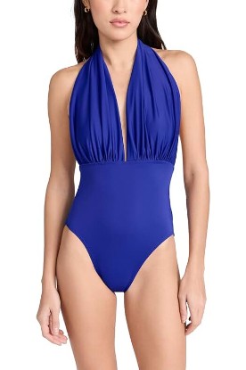 Picture of Norma Kamali Women's Halter Low Back Mio One Piece