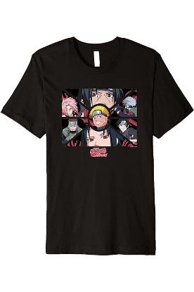 Picture of Naruto Shippuden Group Panels Premium T-Shirt