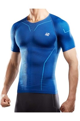 Picture of LP SUPPORT Men’s AIR Compression Short Sleeve Top ARM2301S - Workout, Gym, Yoga - Ultimate Comfort & Support Shapewear