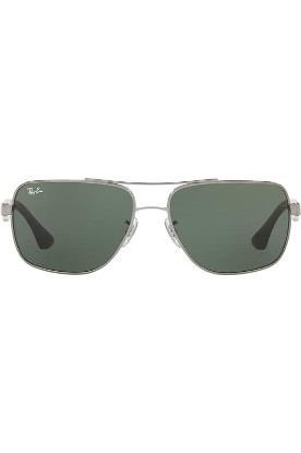 Picture of Ray-Ban Men's RB3483 Metal Square Sunglasses